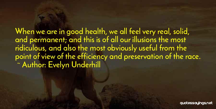 Good Point Of View Quotes By Evelyn Underhill