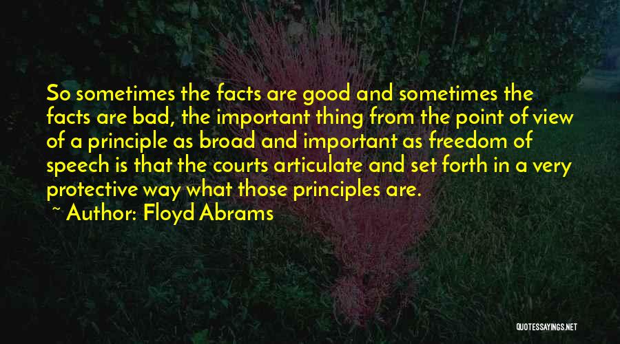 Good Point Of View Quotes By Floyd Abrams