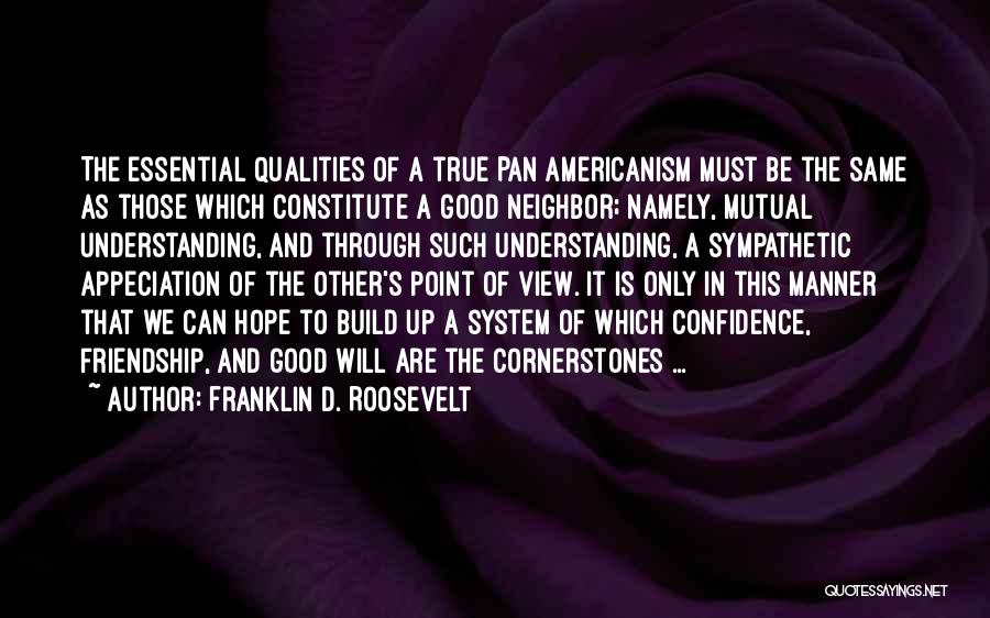 Good Point Of View Quotes By Franklin D. Roosevelt