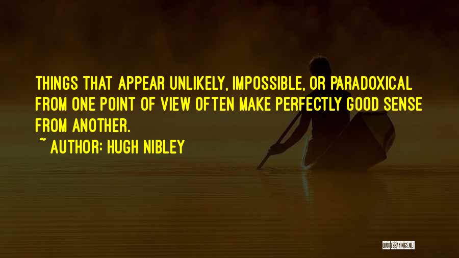 Good Point Of View Quotes By Hugh Nibley