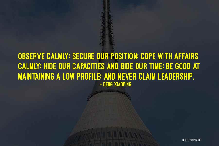 Good Profile Quotes By Deng Xiaoping Good Profile Quotes By Deng Xiaoping