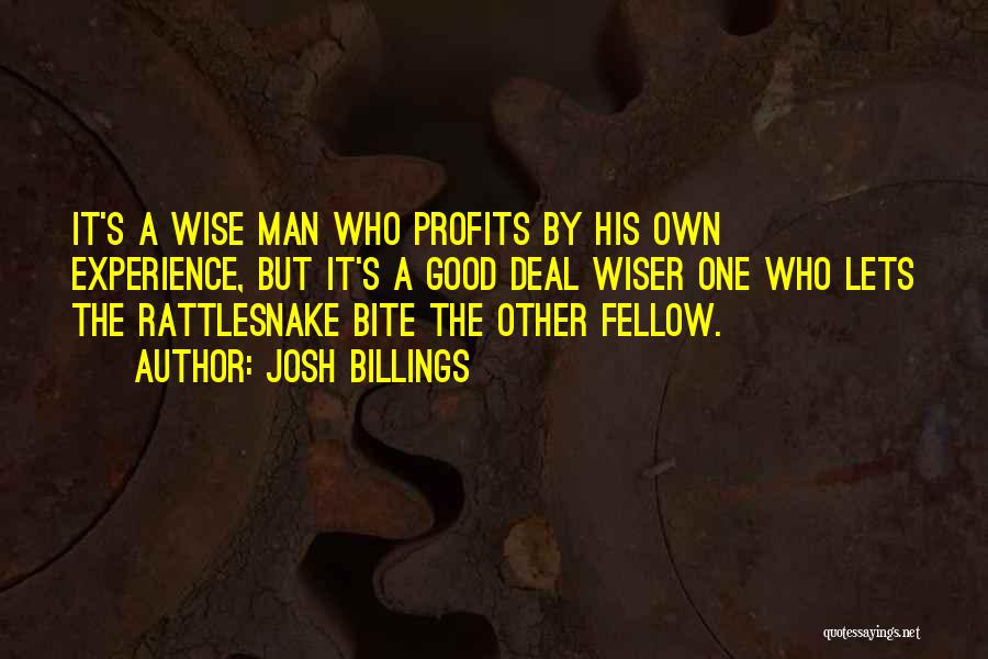 Good Profit Quotes By Josh Billings
