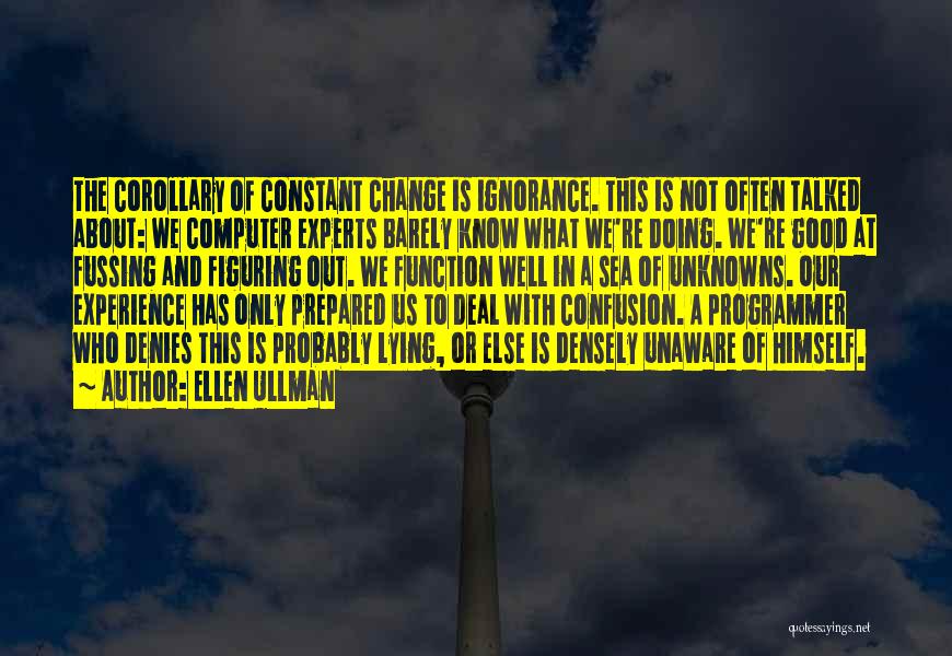 Good Programmer Quotes By Ellen Ullman
