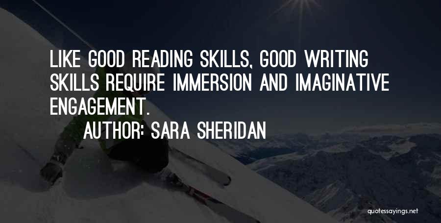 Good Reading And Writing Quotes By Sara Sheridan
