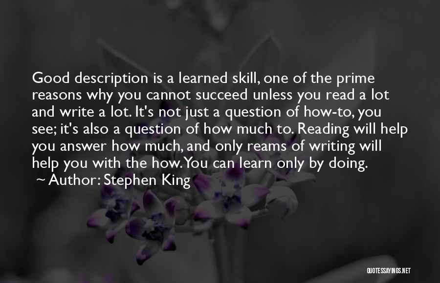 Good Reading And Writing Quotes By Stephen King