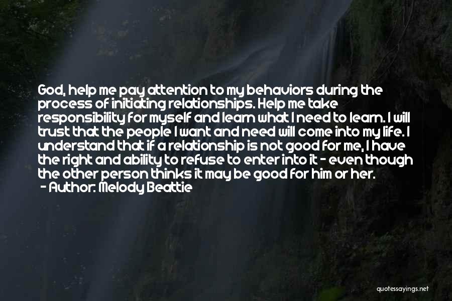 Good Relationship Trust Quotes By Melody Beattie