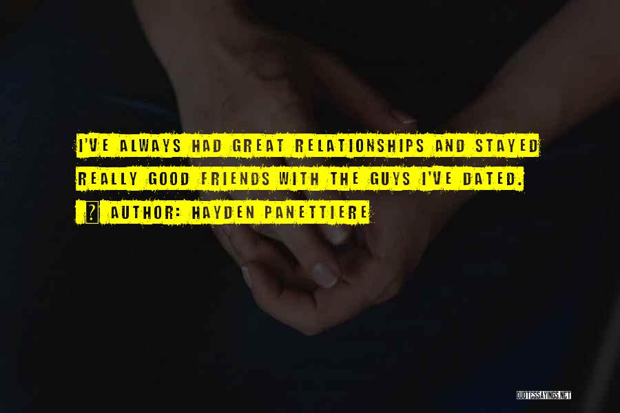 Good Relationship With Friends Quotes By Hayden Panettiere