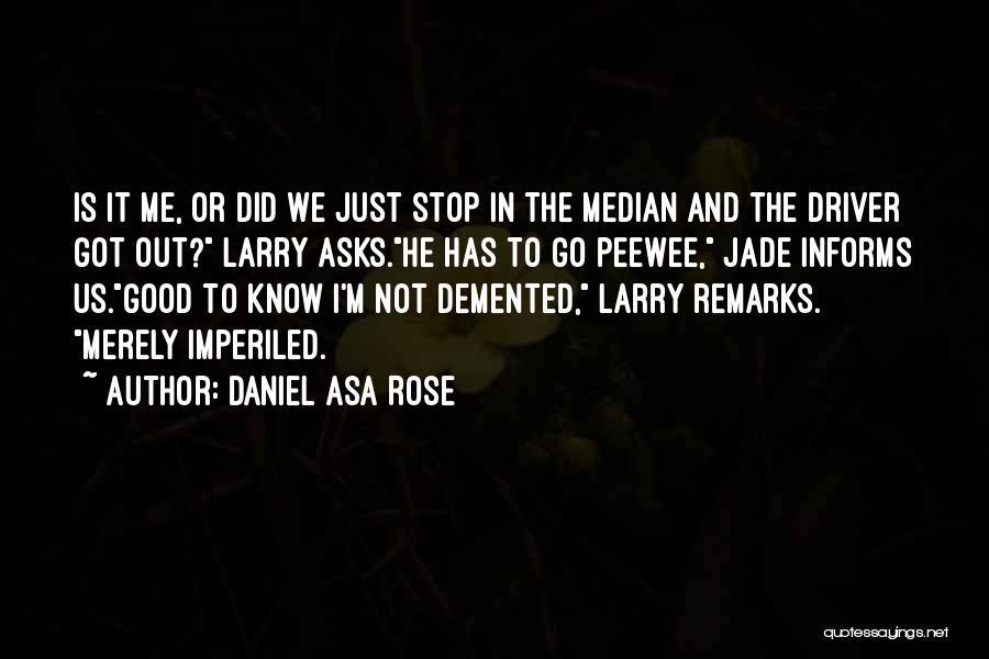 Good Remarks Quotes By Daniel Asa Rose