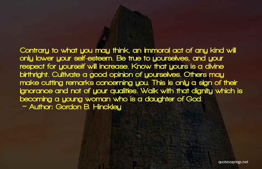 Good Remarks Quotes By Gordon B. Hinckley