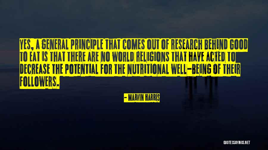 Good Research Quotes By Marvin Harris Good Research Quotes By Marvin Harris