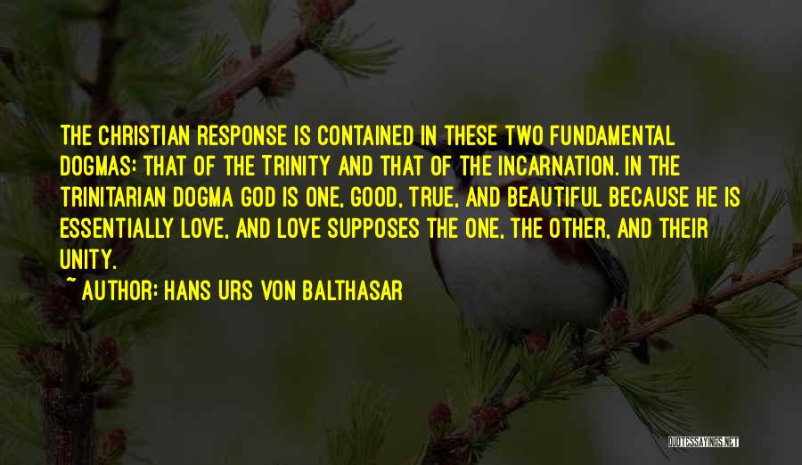 Good Response Quotes By Hans Urs Von Balthasar