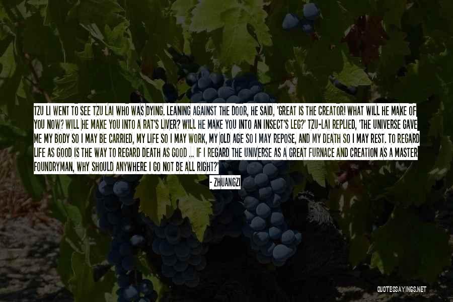 Good Rest Life Quotes By Zhuangzi Good Rest Life Quotes By Zhuangzi