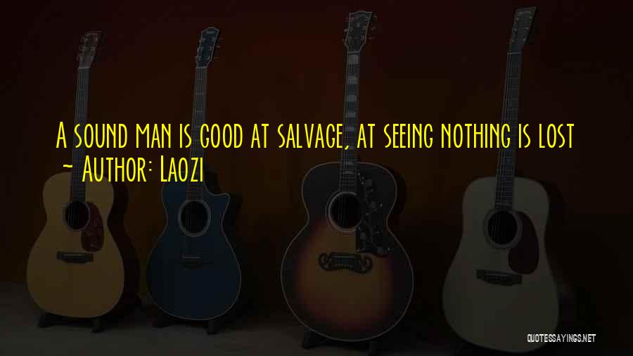 Good Salvage Quotes By Laozi