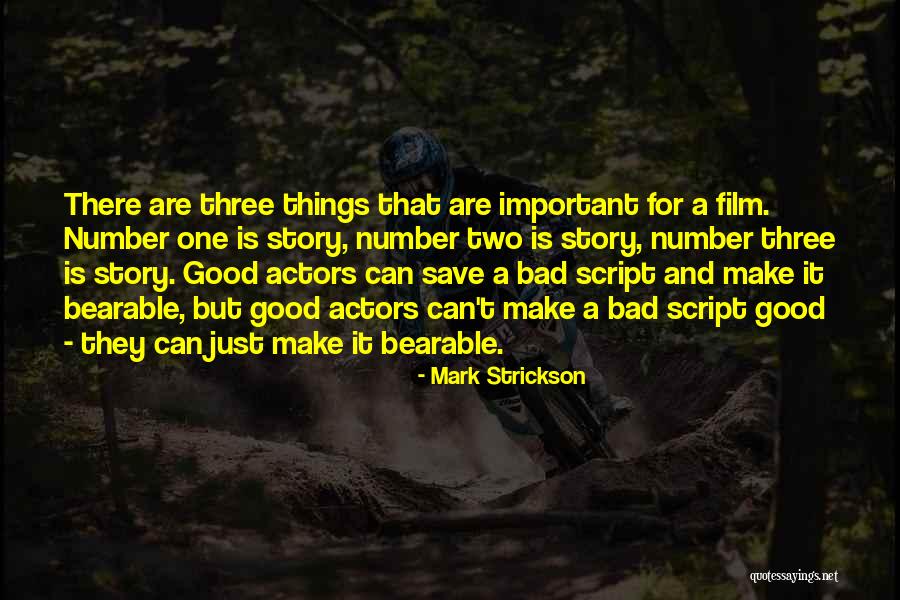 Good Script Quotes By Mark Strickson Good Script Quotes By Mark Strickson