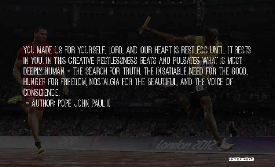 Good Search Quotes By Pope John Paul II