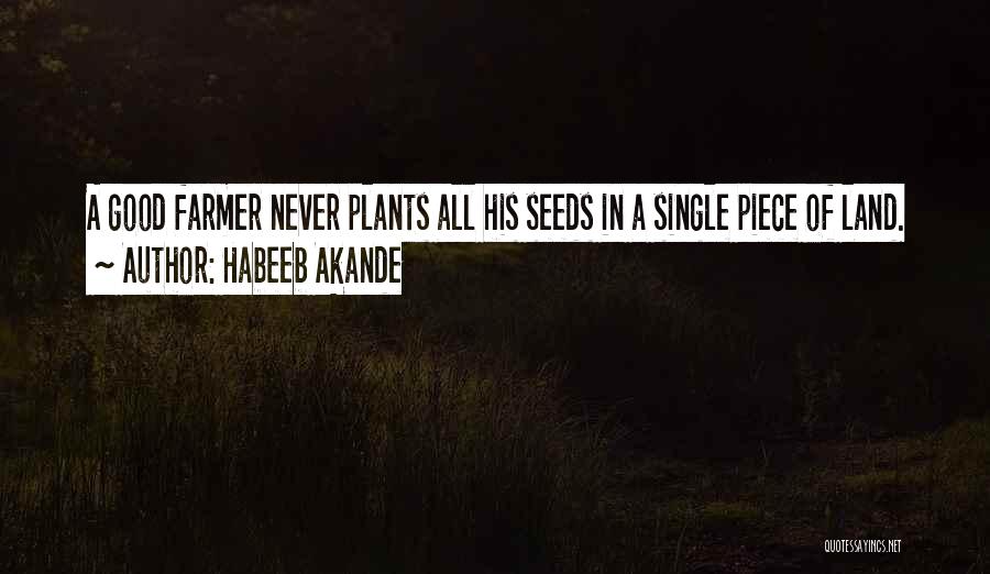 Good Seeds Quotes By Habeeb Akande