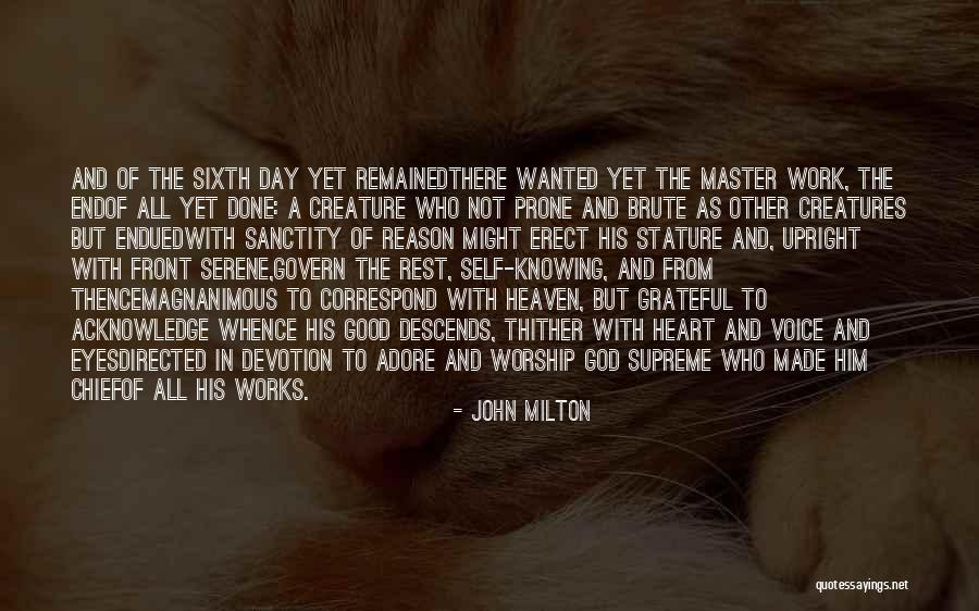 Good Self Made Quotes By John Milton