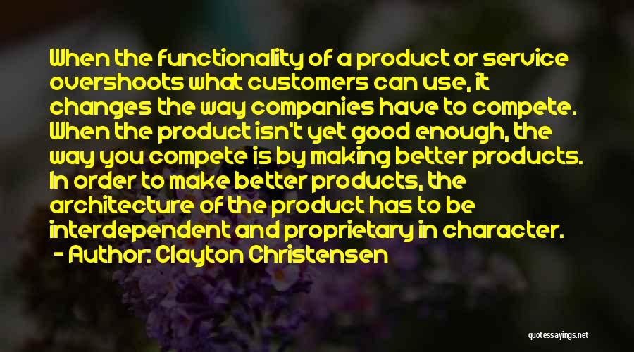 Good Service Quotes By Clayton Christensen