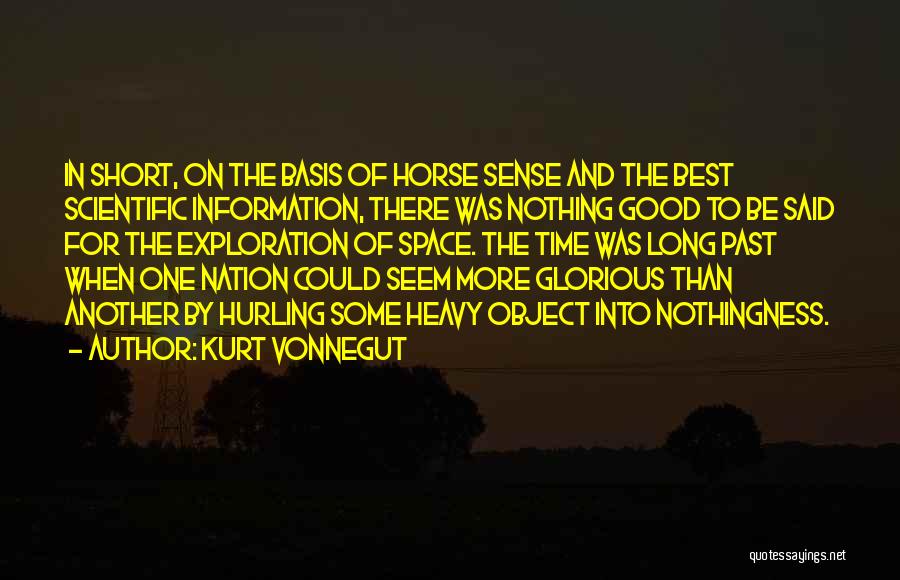 Good Short Horse Quotes By Kurt Vonnegut
