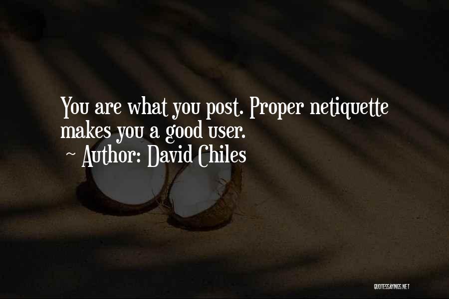 Good Social Media Quotes By David Chiles