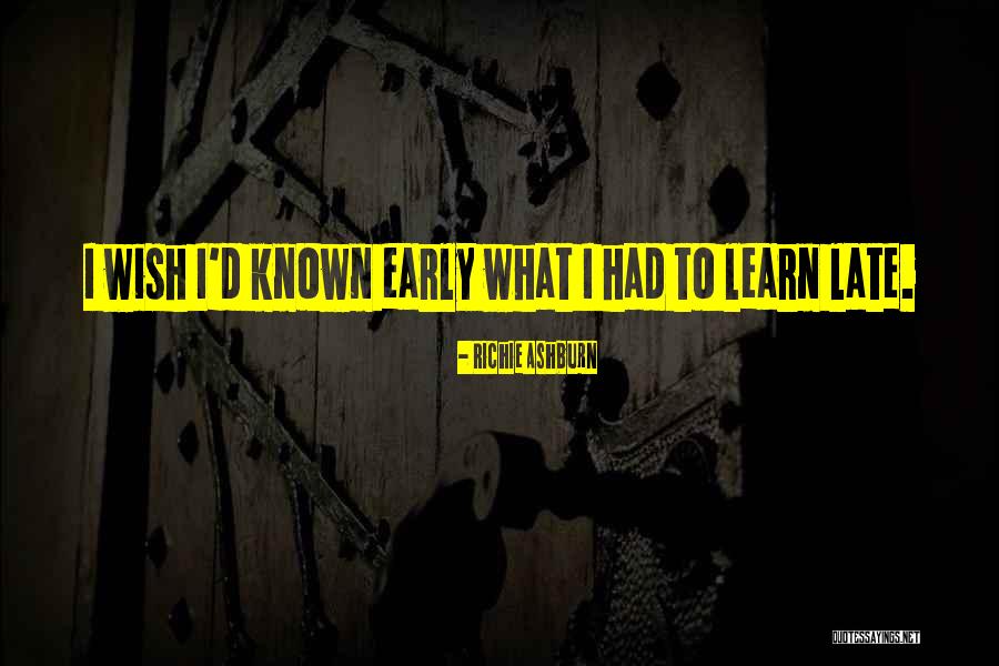 Good Soldiers By David Finkel Quotes By Richie Ashburn Good Soldiers By David Finkel Quotes By Richie Ashburn