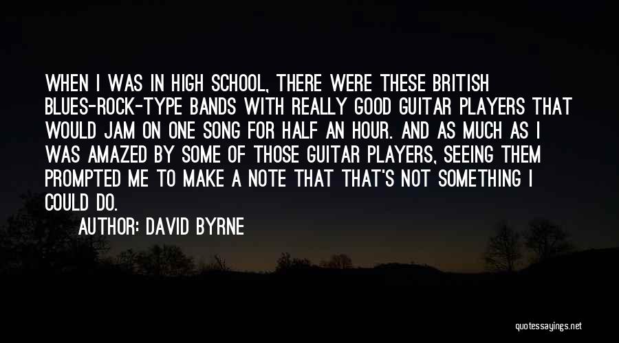 Good Song Quotes By David Byrne