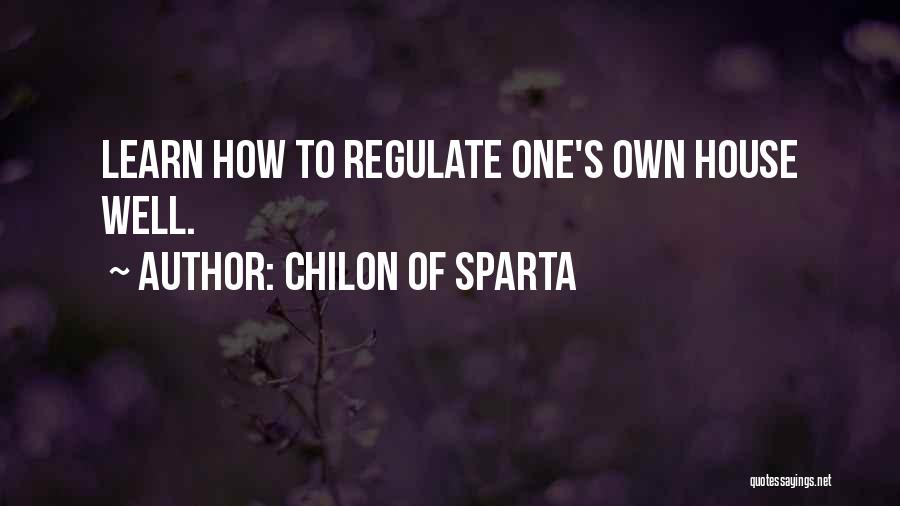 Good Sparta Quotes By Chilon Of Sparta