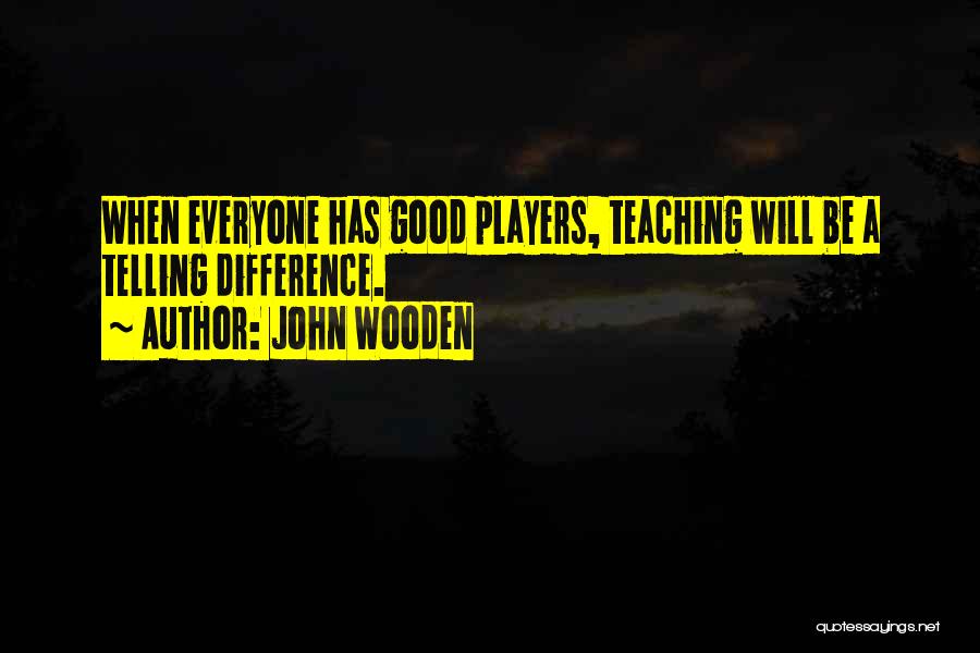 Good Sports Player Quotes By John Wooden