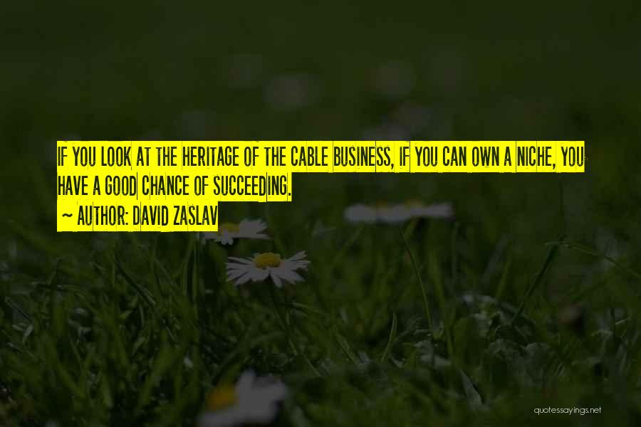 Good Succeeding Quotes By David Zaslav