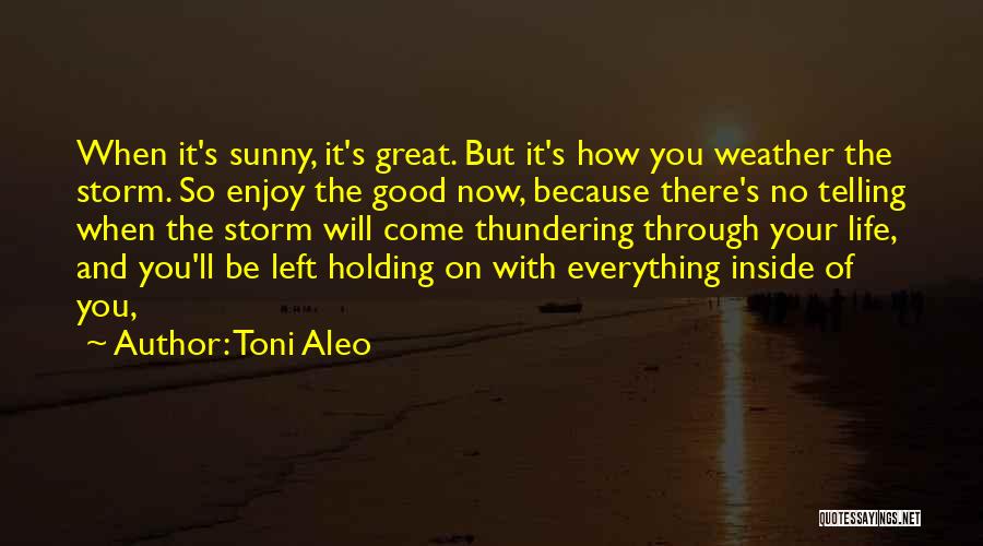 Good Sunny Weather Quotes By Toni Aleo