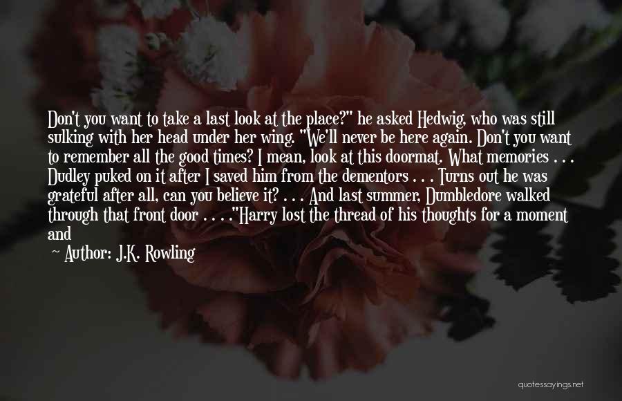 Good Take Me Back Quotes By J.K. Rowling