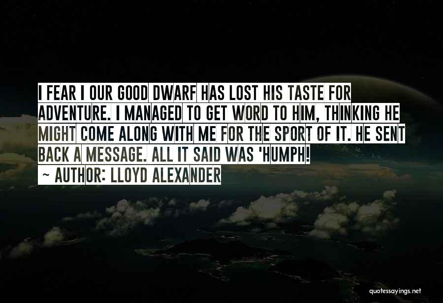 Good Taste Quotes By Lloyd Alexander