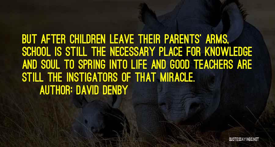 Good Teachers Quotes By David Denby