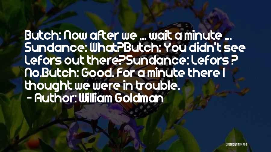 Good Things Come To The Ones Who Wait Quotes By William Goldman