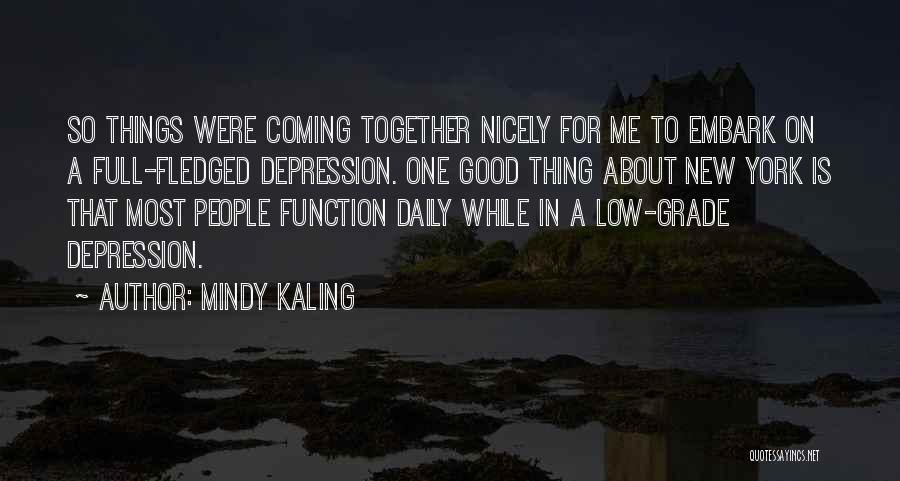 Good Things Coming Together Quotes By Mindy Kaling