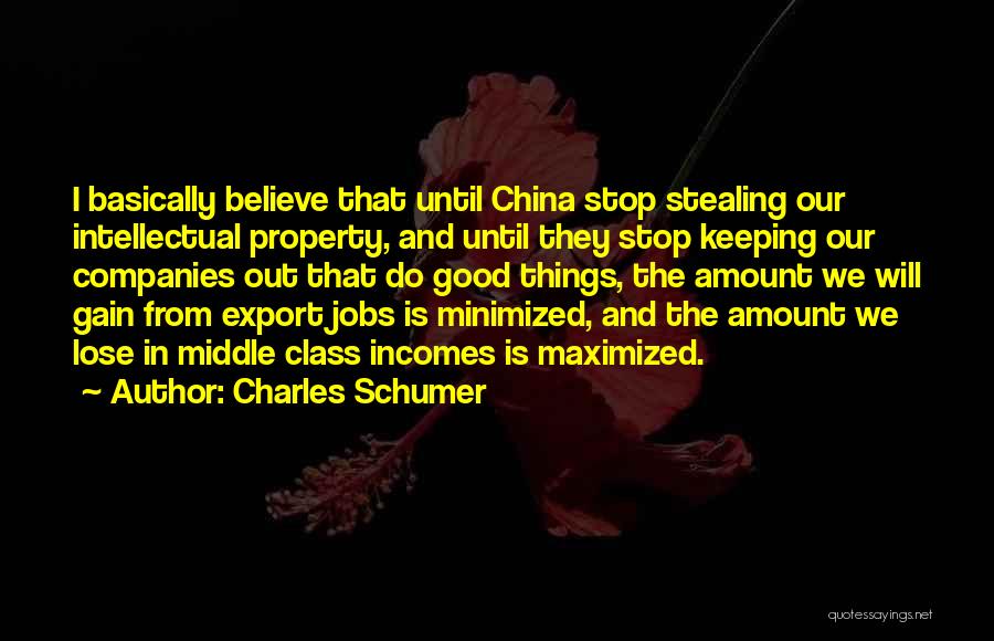 Good Things Quotes By Charles Schumer