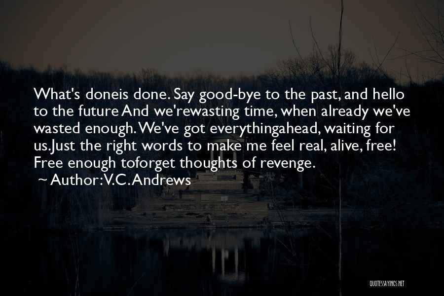 Good Time Ahead Quotes By V.C. Andrews