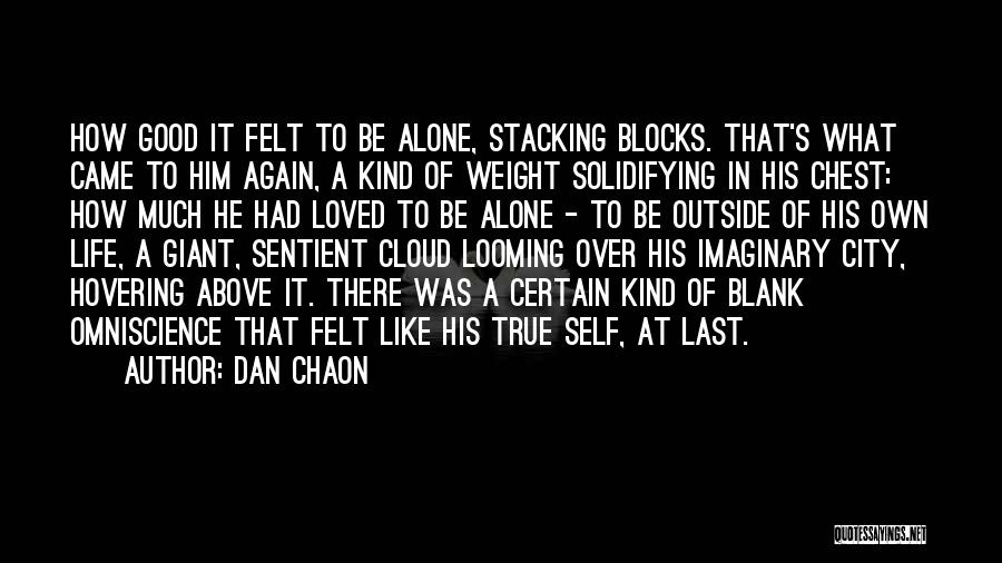 Good To Be Alone Quotes By Dan Chaon