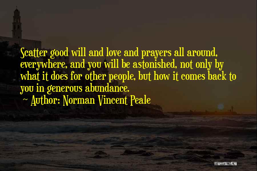Good To Be Back Quotes By Norman Vincent Peale