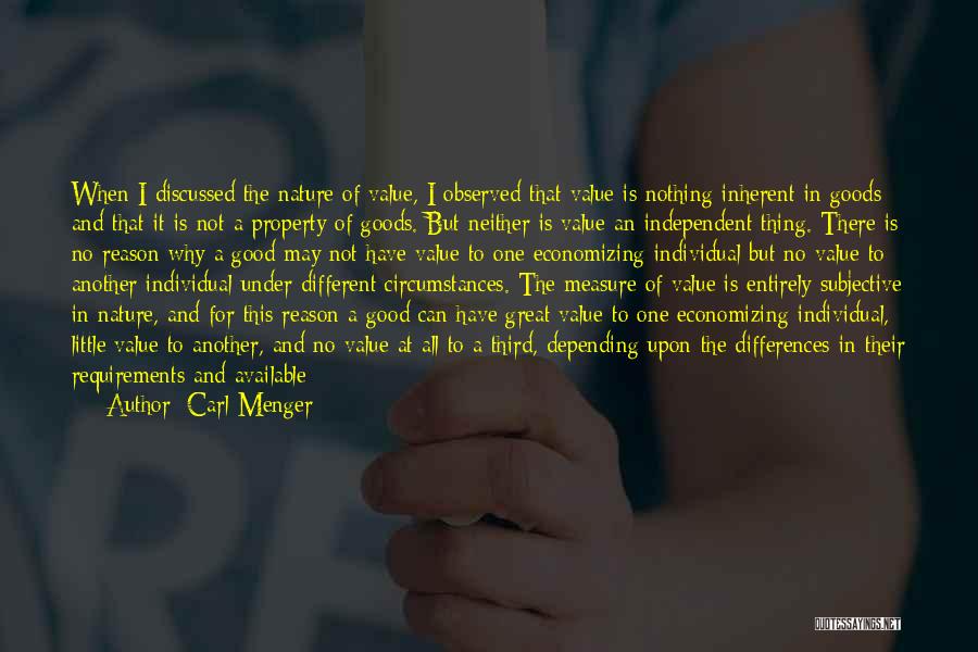 Good To Great Quotes By Carl Menger