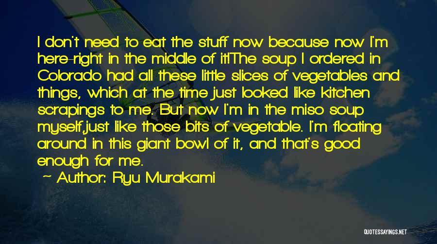 Good Vegetable Quotes By Ryu Murakami