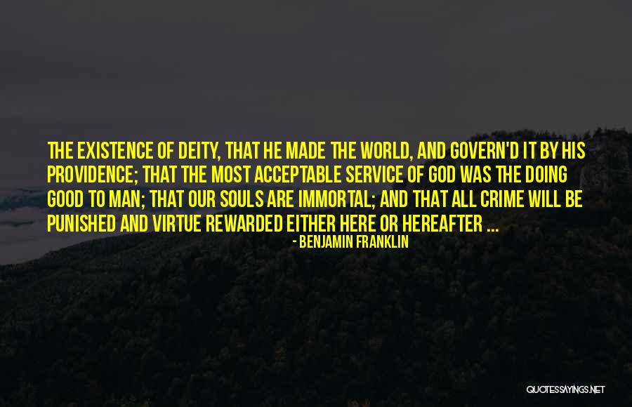 Good Virtue Quotes By Benjamin Franklin