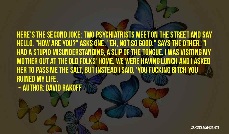 Good Visiting Quotes By David Rakoff