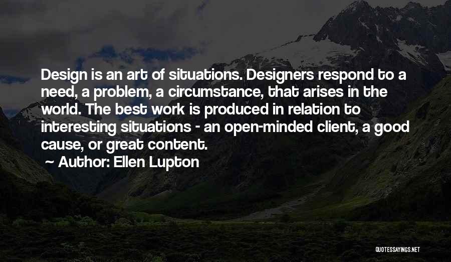 Good Vs Great Quotes By Ellen Lupton
