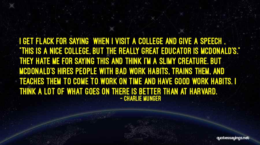 Good Why Speech Quotes By Charlie Munger Good Why Speech Quotes By Charlie Munger