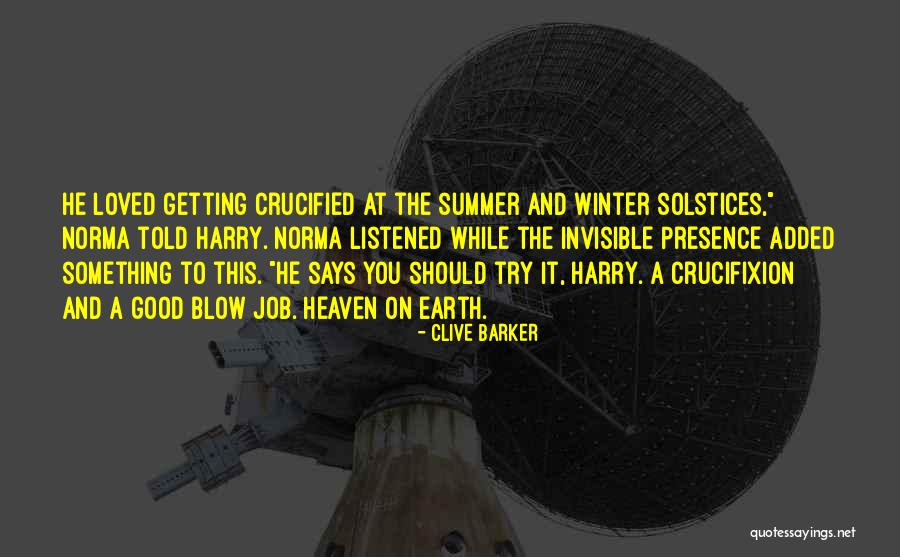 Good Winter Quotes By Clive Barker