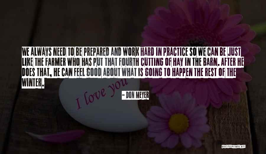 Good Winter Quotes By Don Meyer
