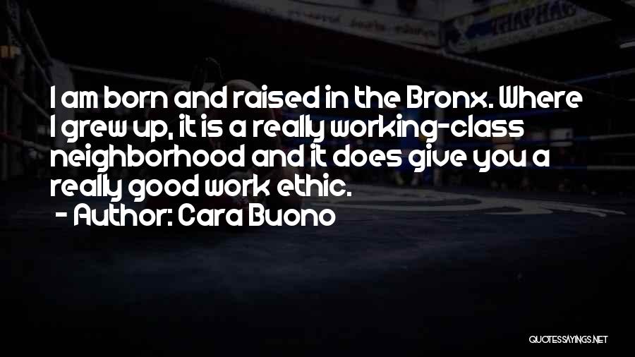 Good Work Ethic Quotes By Cara Buono