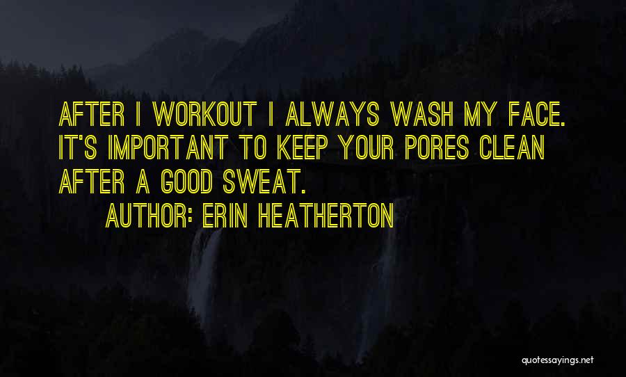 Good Workout Quotes By Erin Heatherton