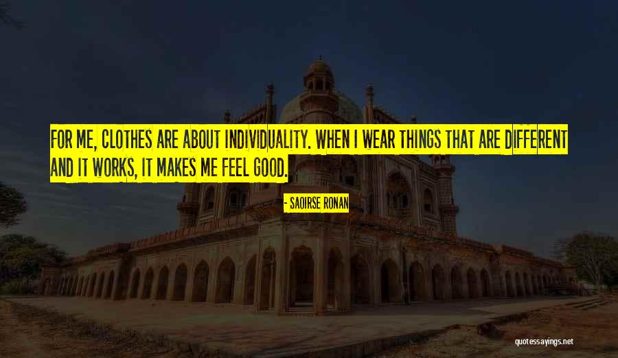 Good Works Quotes By Saoirse Ronan